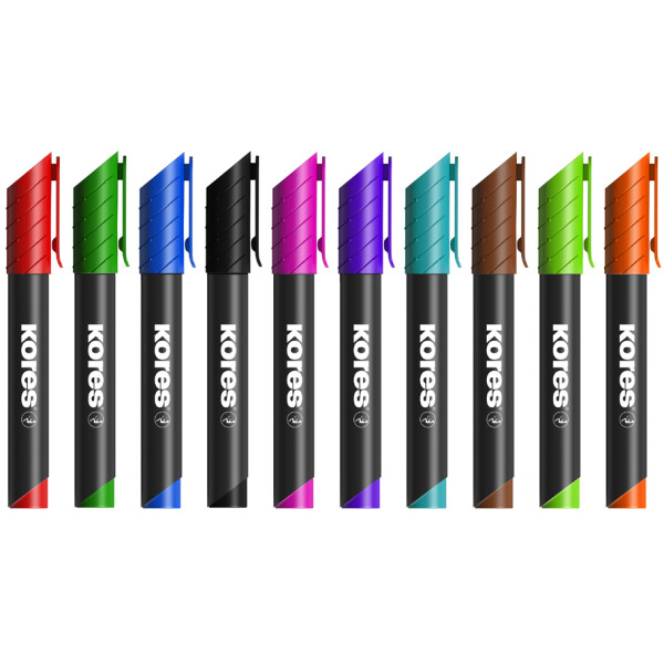 Kores Permanent-Marker "K MARKER", Keilspitze, schwarz