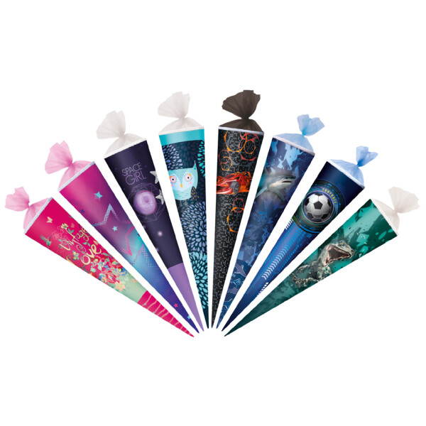 herlitz Schultüte, rund, 700 mm, Motive sortiert