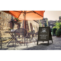 Securit Kundenstopper WOODY, mit Kreideoberfläche,...