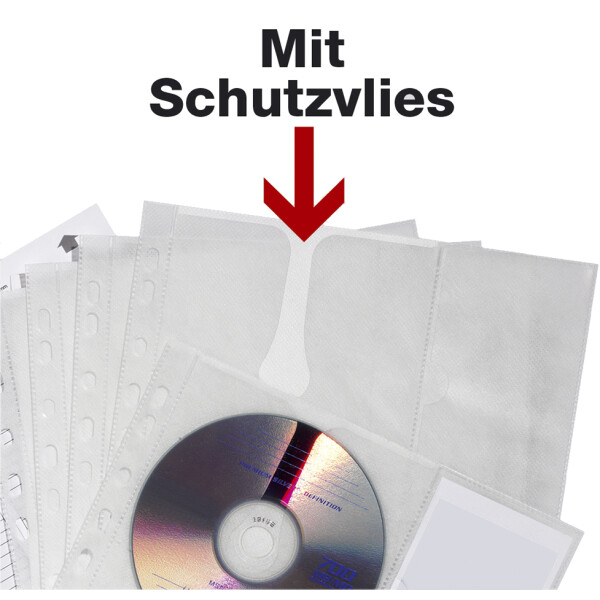 DURABLE CD- DVD-Hülle COVER M, für 4 CDs, PP, DIN A4