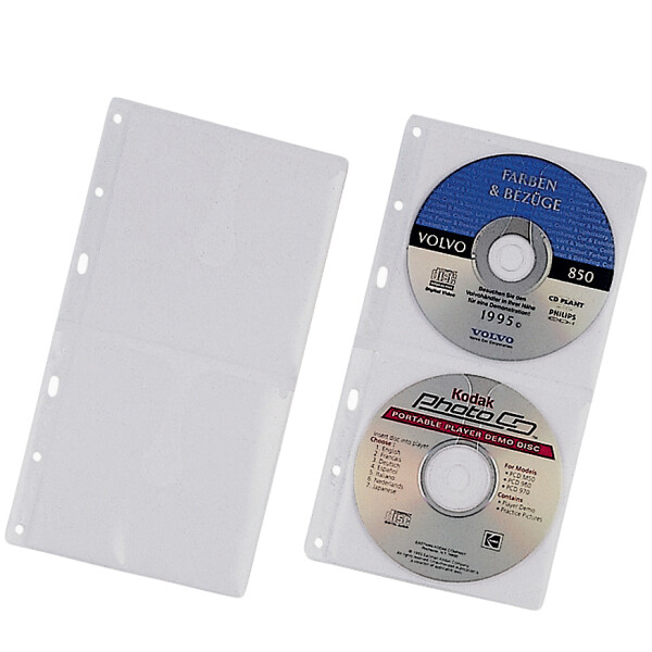 DURABLE CD- DVD-Hülle COVER M, für 4 CDs, PP, DIN A4