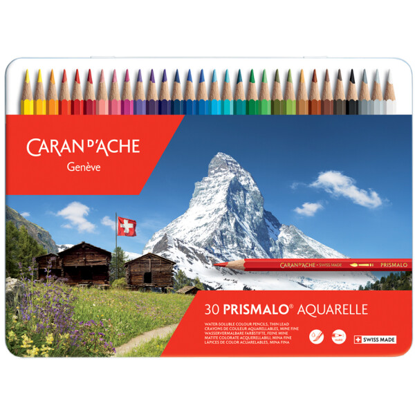 CARAN DACHE Buntstifte PRISMALO Aquarelle, 12er Metalletui