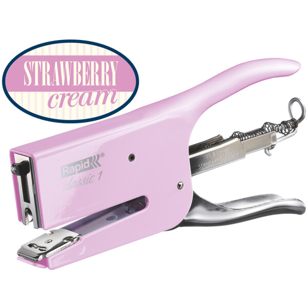 Rapid Heftzange Classic K1 Retro Coconut Kiss, weiß