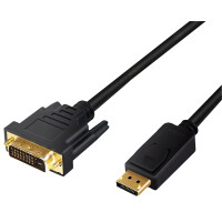 LogiLink DisplayPort - DVI Adapterkabel, schwarz, 3,0 m