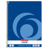 herlitz Collegeblock x.book, DIN A4, 80 Blatt, kariert