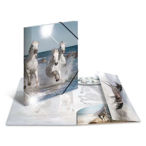 HERMA Eckspannermappe "Giraffe", PP Glossy, DIN A3