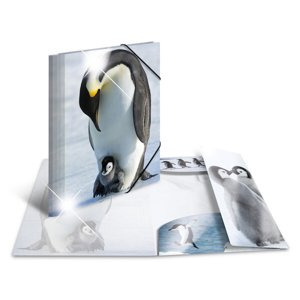 HERMA Eckspannermappe "Giraffe", PP Glossy, DIN A3