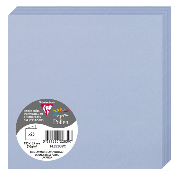 Pollen by Clairefontaine Doppelkarte 135 mm, kirschrot