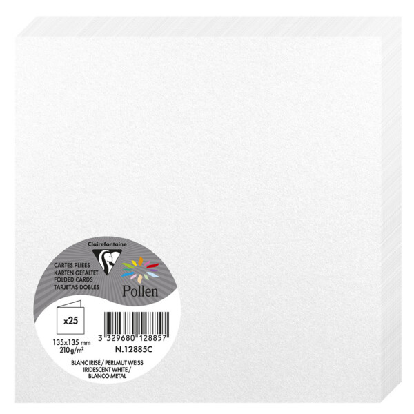 Pollen by Clairefontaine Doppelkarte 135 mm, kirschrot