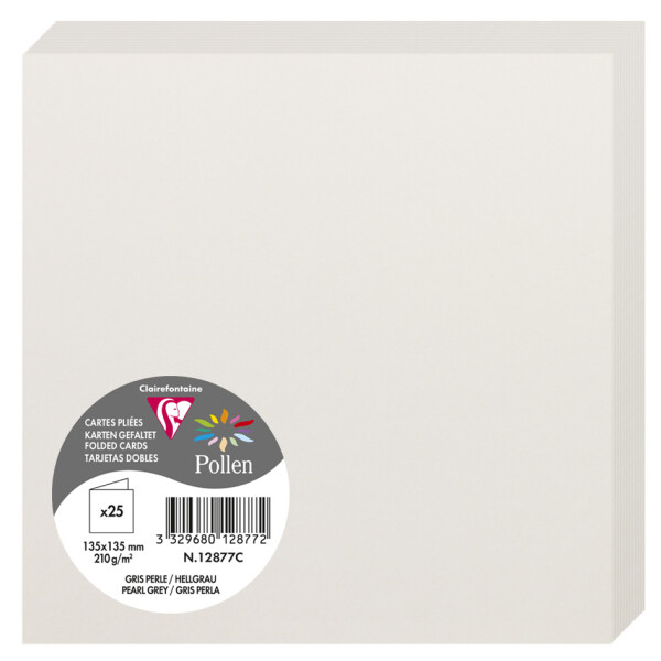 Pollen by Clairefontaine Doppelkarte 135 mm, kirschrot