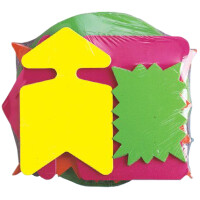 agipa Symbol-Etiketten "Pfeil", gelb orange, 160 x 240 mm