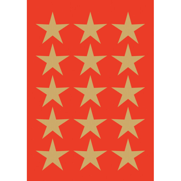 HERMA Weihnachts-Sticker DECOR "Sterne", 22 mm, gold