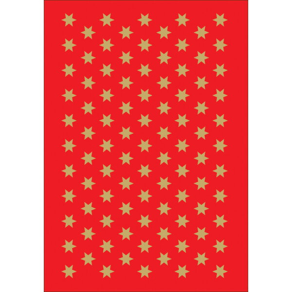 HERMA Weihnachts-Sticker DECOR "Sterne", 22 mm, gold