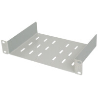 DIGITUS 10" Fachboden, 1 HE, lichtgrau RAL 7035