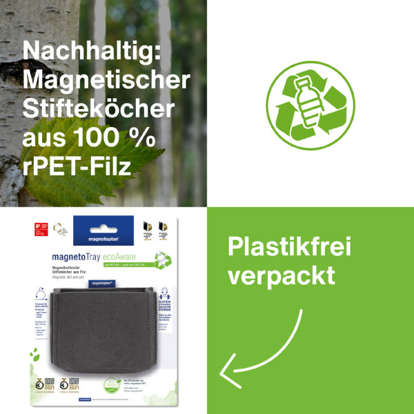 magnetoplan Stifteköcher magnetoTray, medium, grün