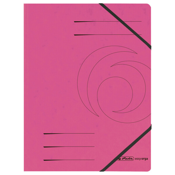 herlitz Eckspannermappe easyorga, A4, Karton, blau