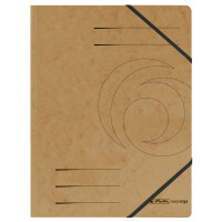 herlitz Eckspannermappe easyorga, A4, Karton, blau