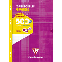 Clairefontaine Copies doubles perforées, A4,...