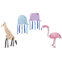 folia Bastel-Set Hexentreppen "Tiere"