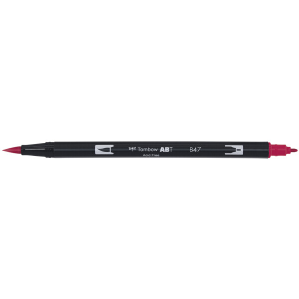Tombow Doppelfasermaler "ABT DUAL BRUSH PEN", carmine
