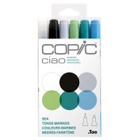 COPIC Marker ciao, 6er Set "Sea"