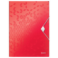 LEITZ Eckspannermappe WOW, DIN A4, PP, violett