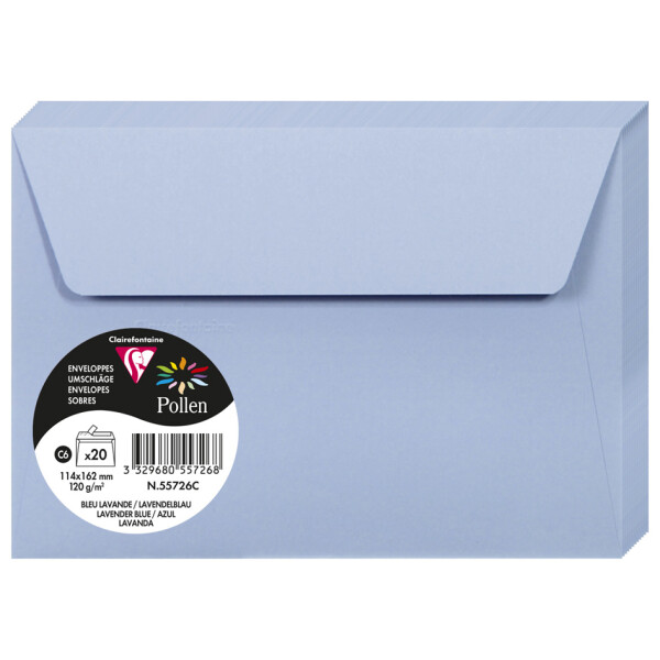 Pollen by Clairefontaine Briefumschlag C6, fuchsia