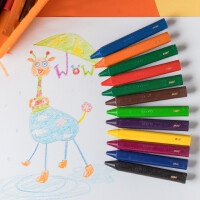 BIC Dreikant-Wachsmalkreide Plastidecor Triangle, 144er