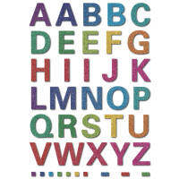 HERMA Buchstaben-Sticker MAGIC, A-Z, Glittery