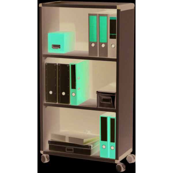 PAPERFLOW Rollwagen, 1 Fach für Ordner, schwarz