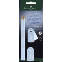 FABER-CASTELL Schreibset GRIP SPARKLE, rose