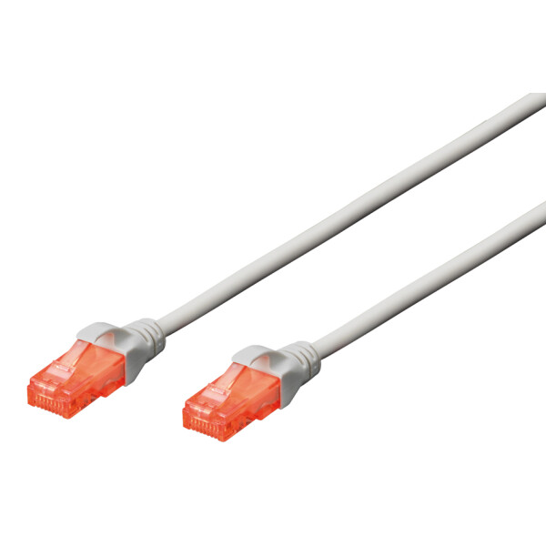DIGITUS Patchkabel, Kat. 6, U UTP, 0,5 m, grau