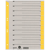 LEITZ Trennblätter, A4 Überbreite, Kraftkarton 230g qm, blau