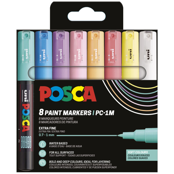 POSCA Pigmentmarker PC1MC, 8er Etui