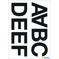 HERMA Buchstaben-Sticker O-Z, Folie schwarz, 33 mm