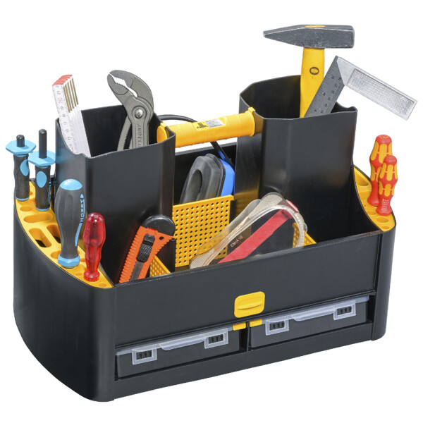 allit Profi-Tragekasten McPlus Workman 19 62, schwarz gelb