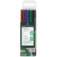 FABER-CASTELL NonPermanent-Marker MULTIMARK S, 4er Etui