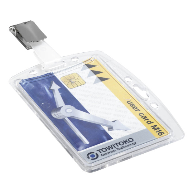 DURABLE Namensschilder, Hartbox, mit Clip, 54 x 85 mm