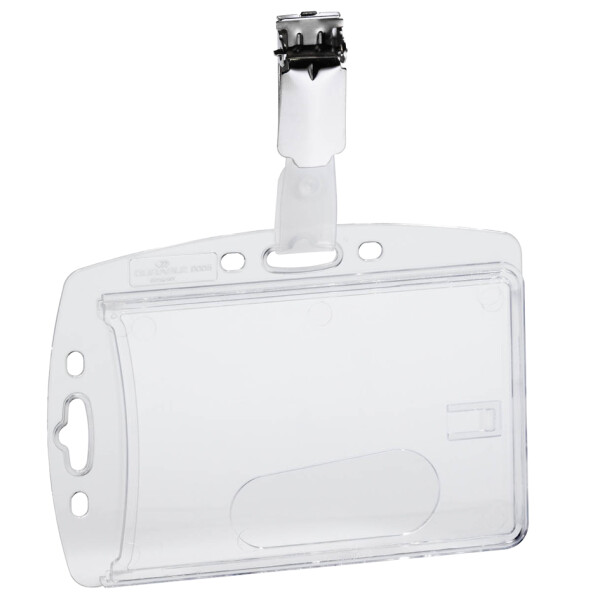 DURABLE Namensschilder, Hartbox, mit Clip, 54 x 85 mm