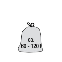 keeeper Abfalleimer "swantje", 50 Liter, silber...