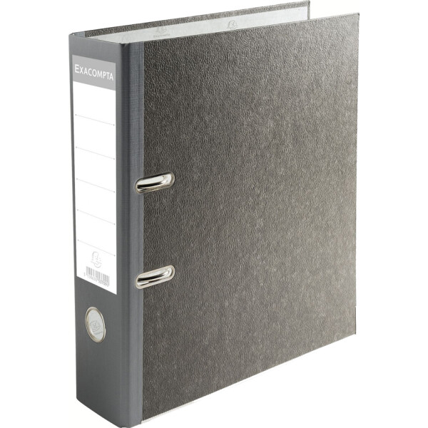 EXACOMPTA Ordner Wolkenmarmor, A4, 50 mm,grau Rücken schwarz