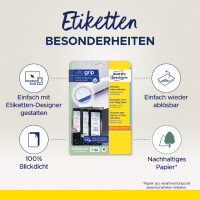 AVERY Zweckform Ordnerrücken-Etiketten, 61x192 mm,...