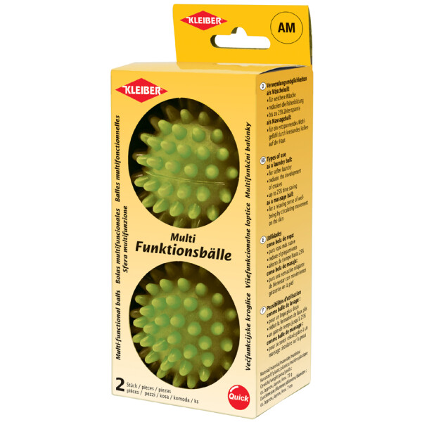KLEIBER Wasch- und Massageball, grün, 2er Set