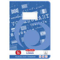 herlitz Vokabelheft x.book, DIN A4, 3-spaltig, 40 Blatt