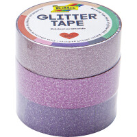 folia Deko-Klebeband "Glitter Tape", silber...