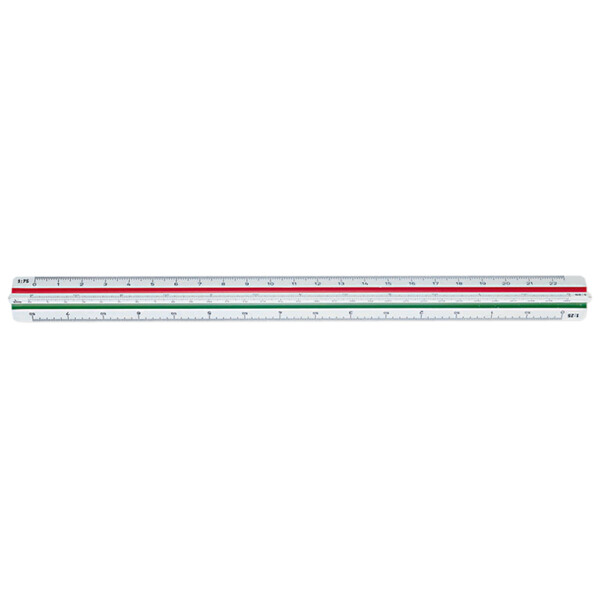 STAEDTLER Dreikant-Maßstab Mars 561 98-2BK, weiß