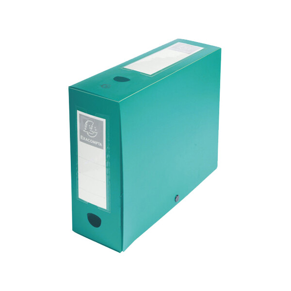 EXACOMPTA Archivbox mit Druckknopf, PP, 100 mm, schwarz