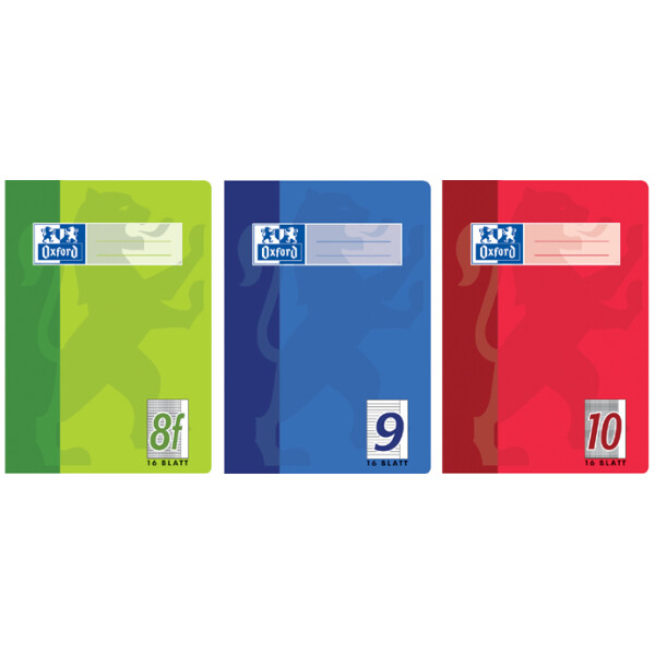 Oxford Schulheft, DIN A5, Lineatur 6 blanko, 16 Blatt