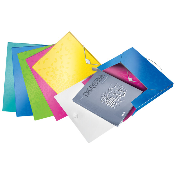 LEITZ Sammelbox WOW, DIN A4, PP, farbig sortiert