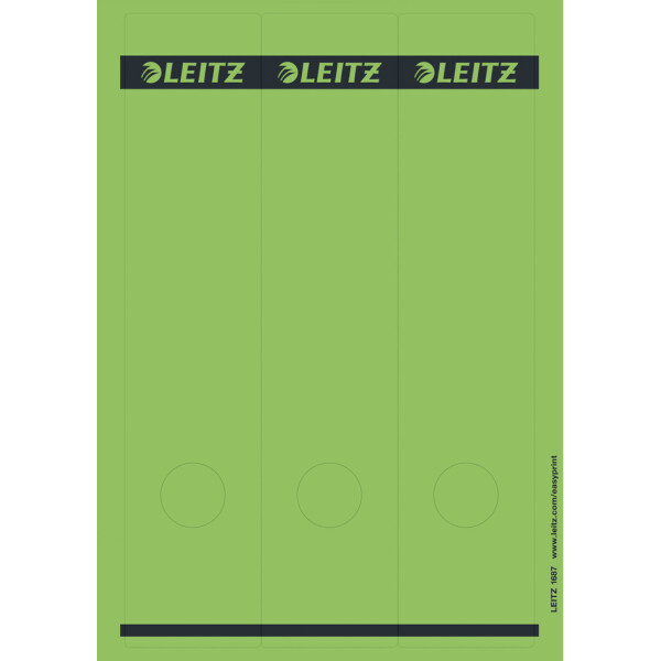 LEITZ Ordnerrücken-Etikett, 61 x 285 mm, lang, breit, gelb